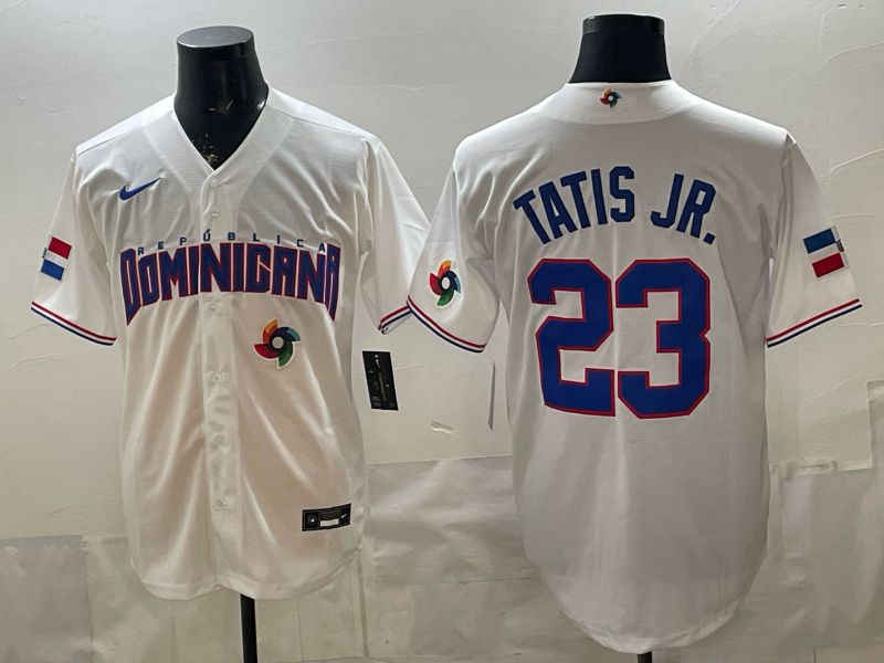 Men 2026 World Cub #23 Tatis jrWhite Nike MLB Jersey style 07-0